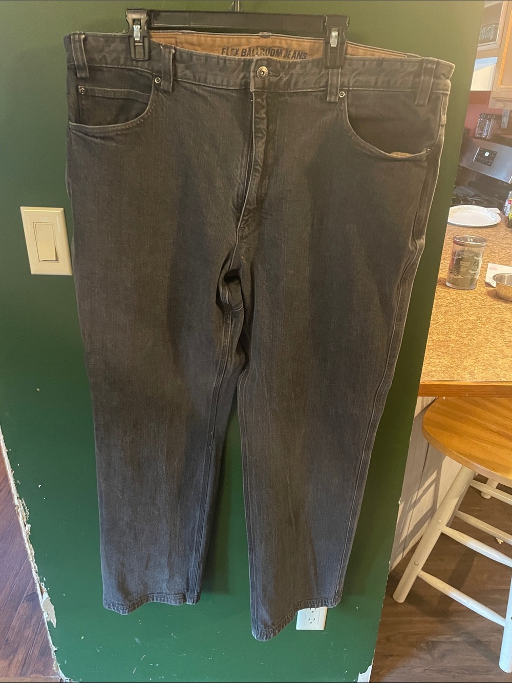 Duluth Trading Co Men’s Straight Jeans - Black Wash Size 44x34 Workware